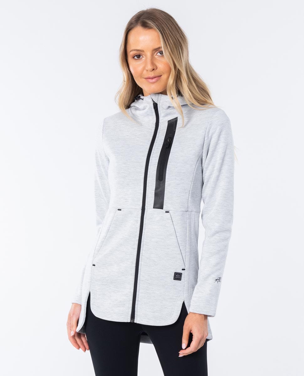 Rip Curl Amplify II Anti-Series Zip Thru Jumper Light grey heather