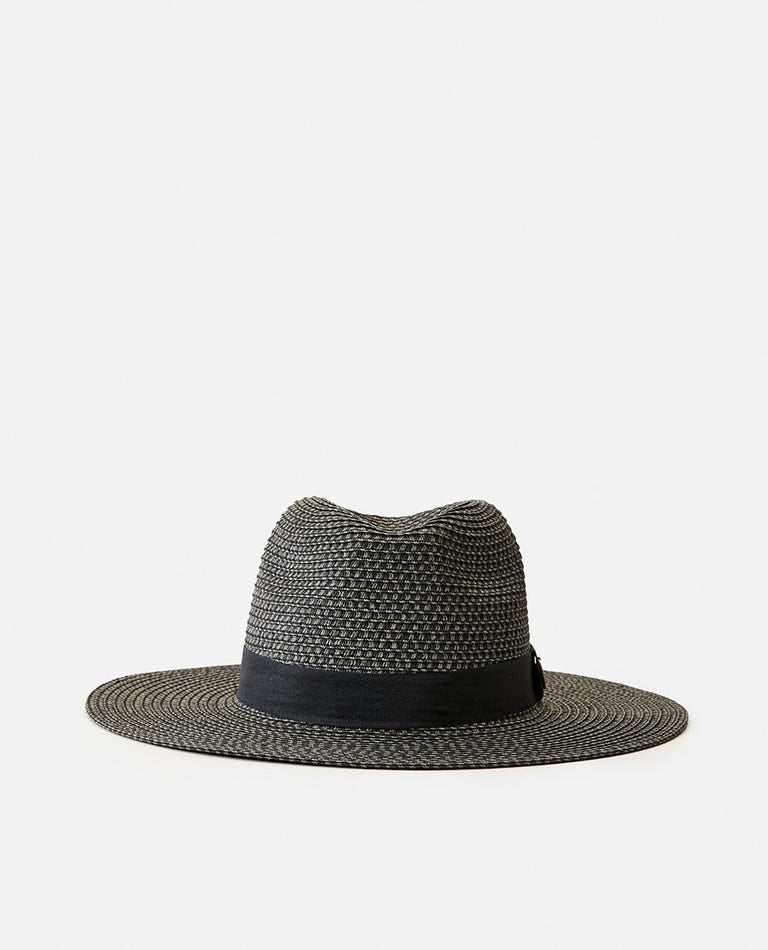 Rip Curl Dakota Panama Hat Black Grey