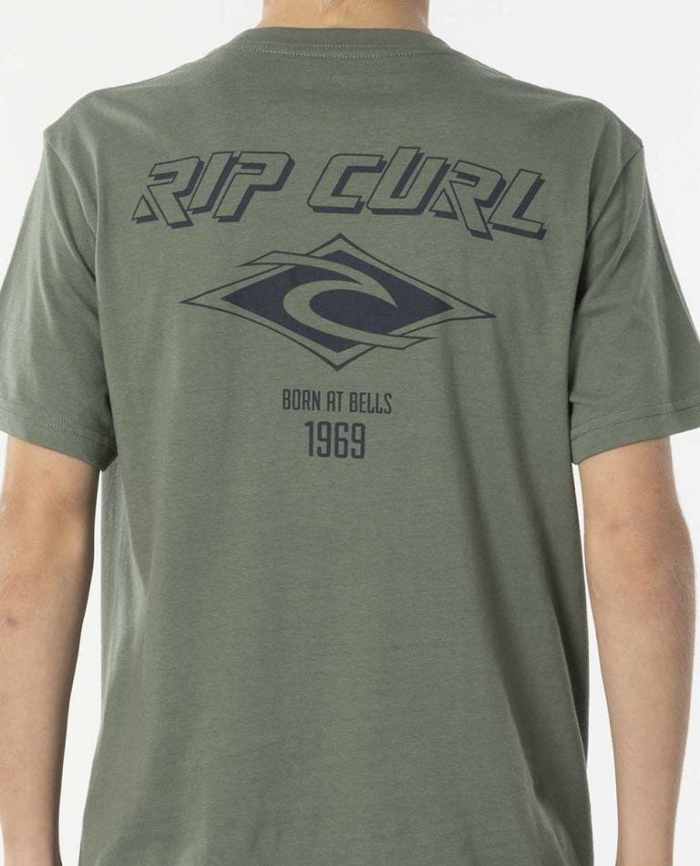 Rip Curl Fadeout Essential Tee - Boys (8 - 16 years) Mid green