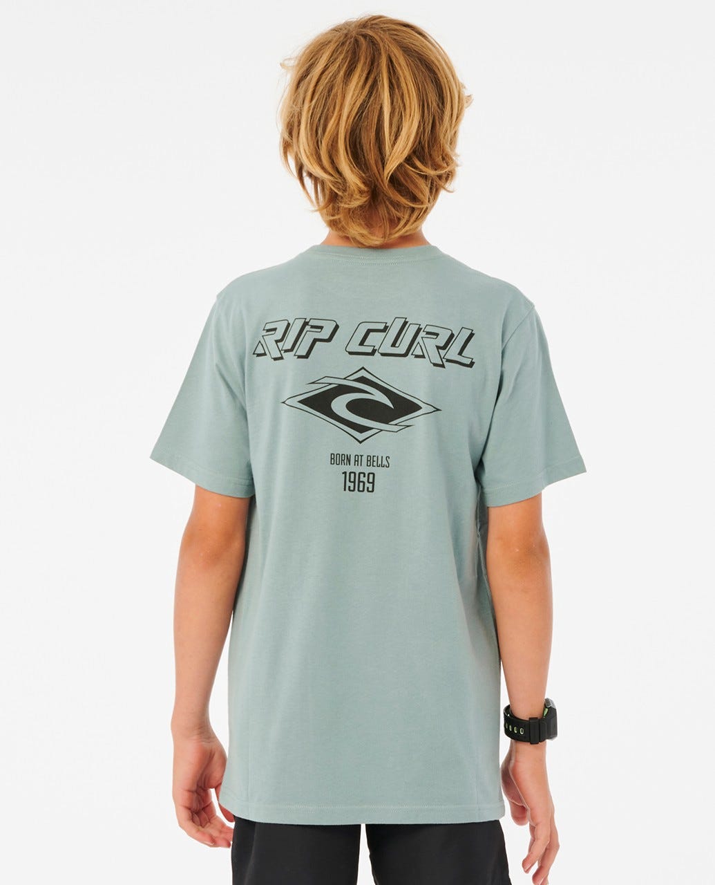 Ripcurl Fadeout Essential Tee - Boys (8 - 16 years) Mineral Blue
