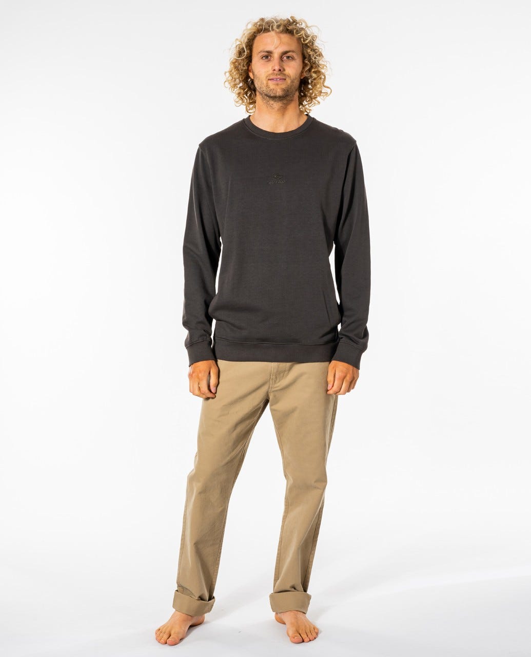 Rip Curl Original Surfer's Crew Washed black
