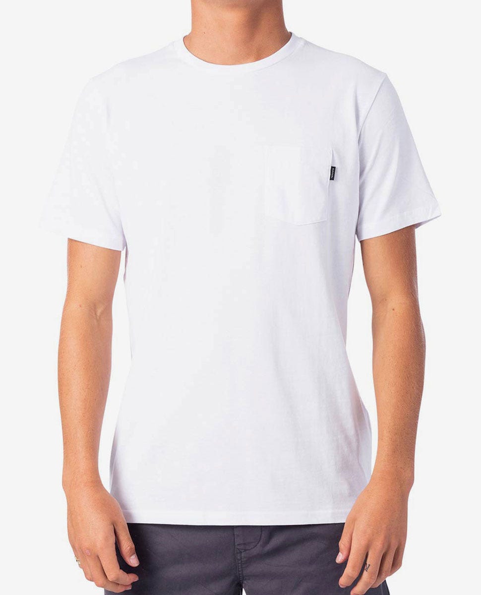 Rip Curl Plain Pocket Tee White