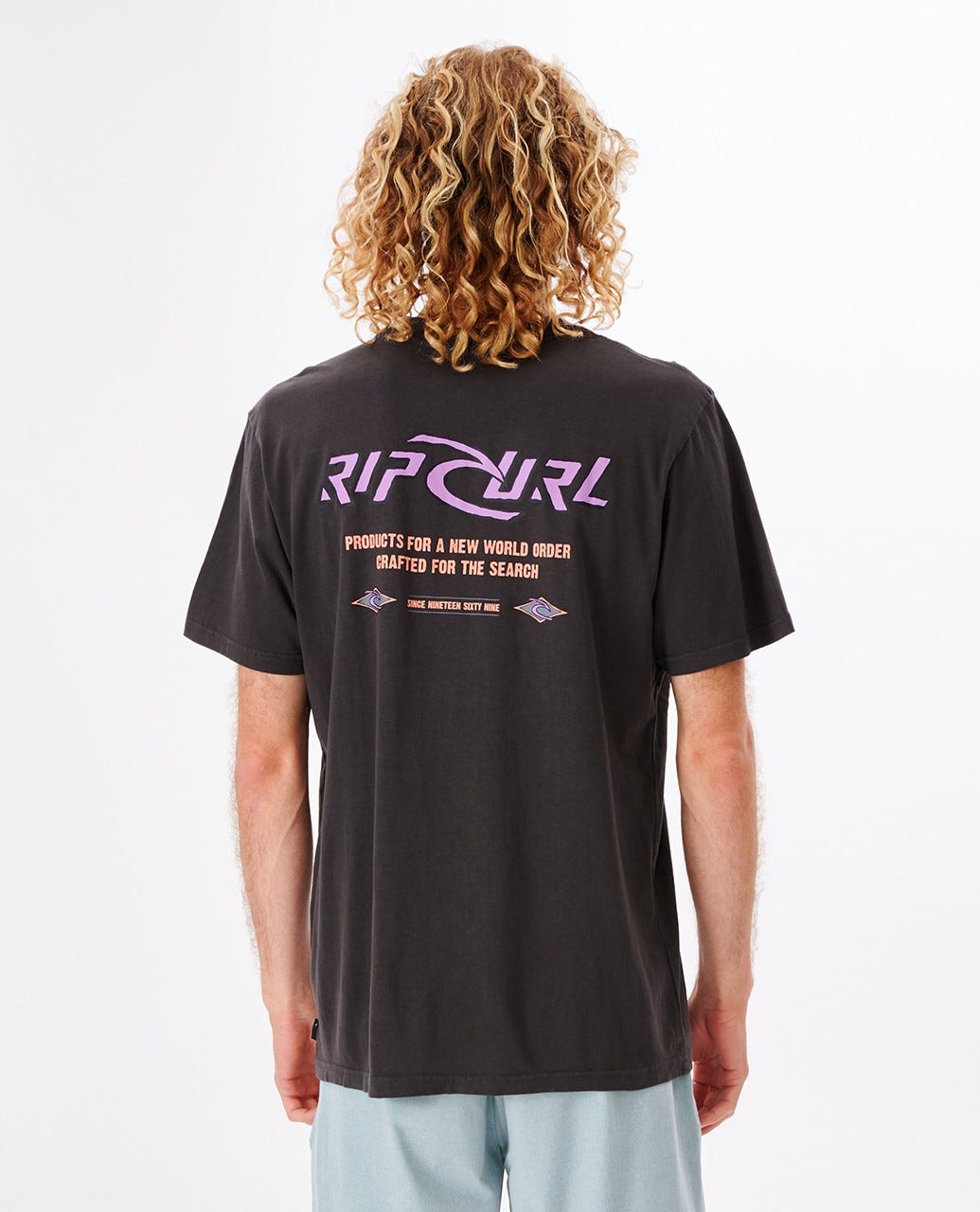Rip Curl Quest Art Tee Washed black