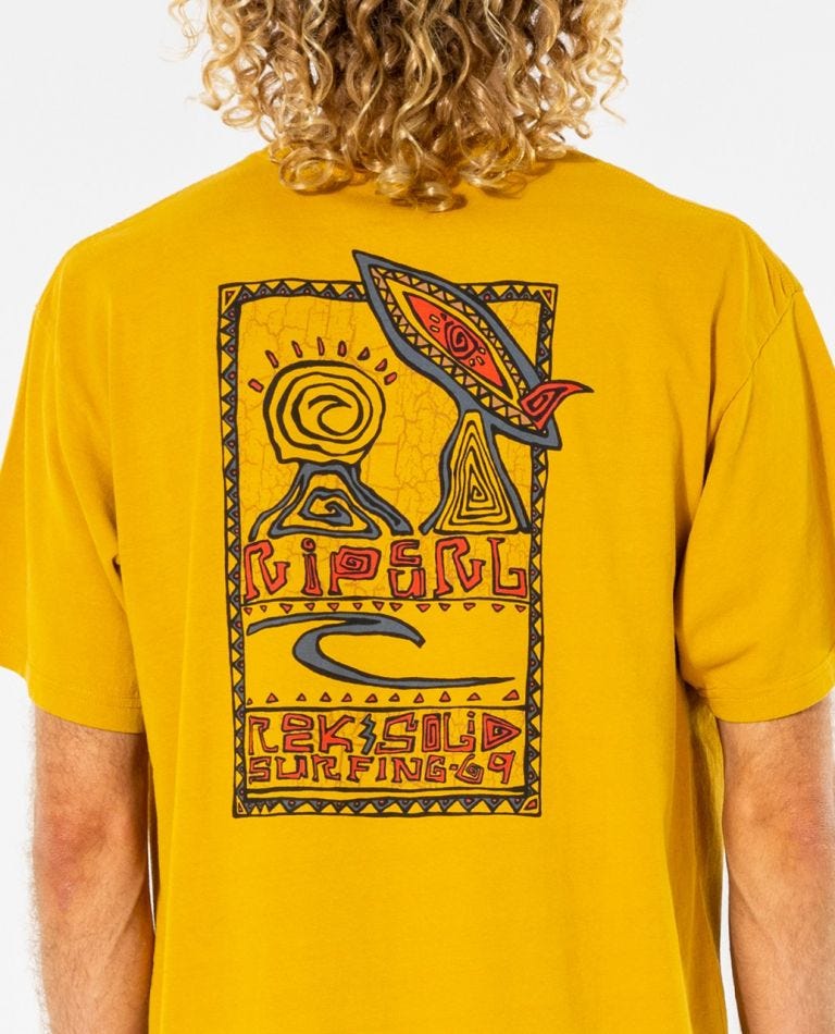 Rip Curl Rock Solid Gallery Tee Mustard