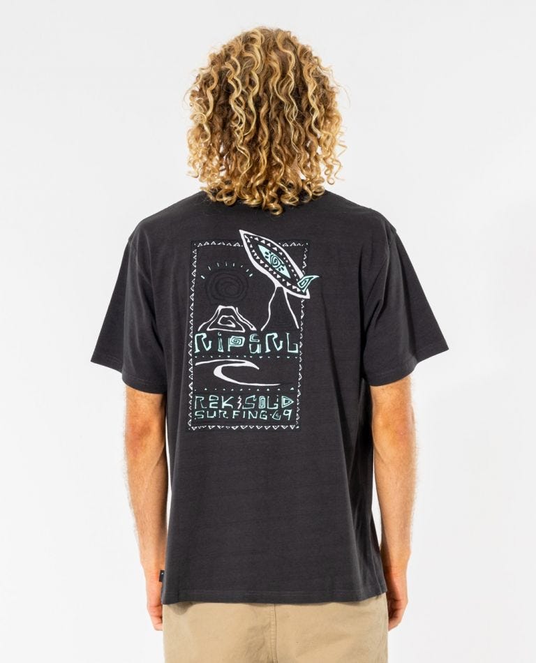 Rip Curl Rock Solid Gallery Tee Washed black
