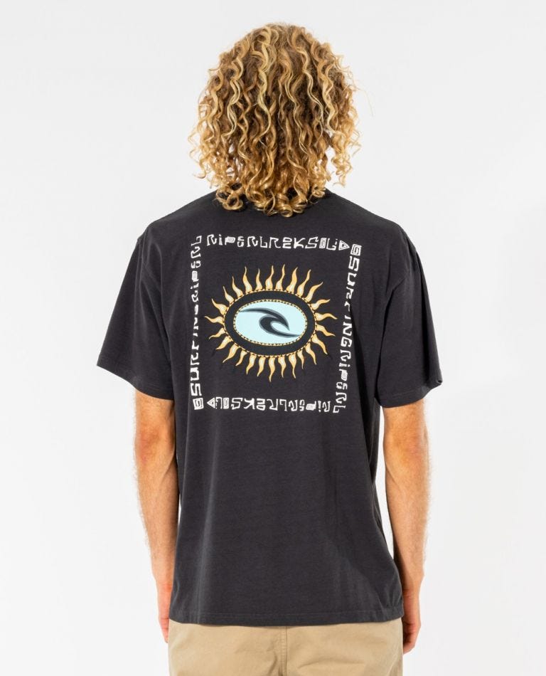 Rip Curl Rock Solid Sun Tee Washed black