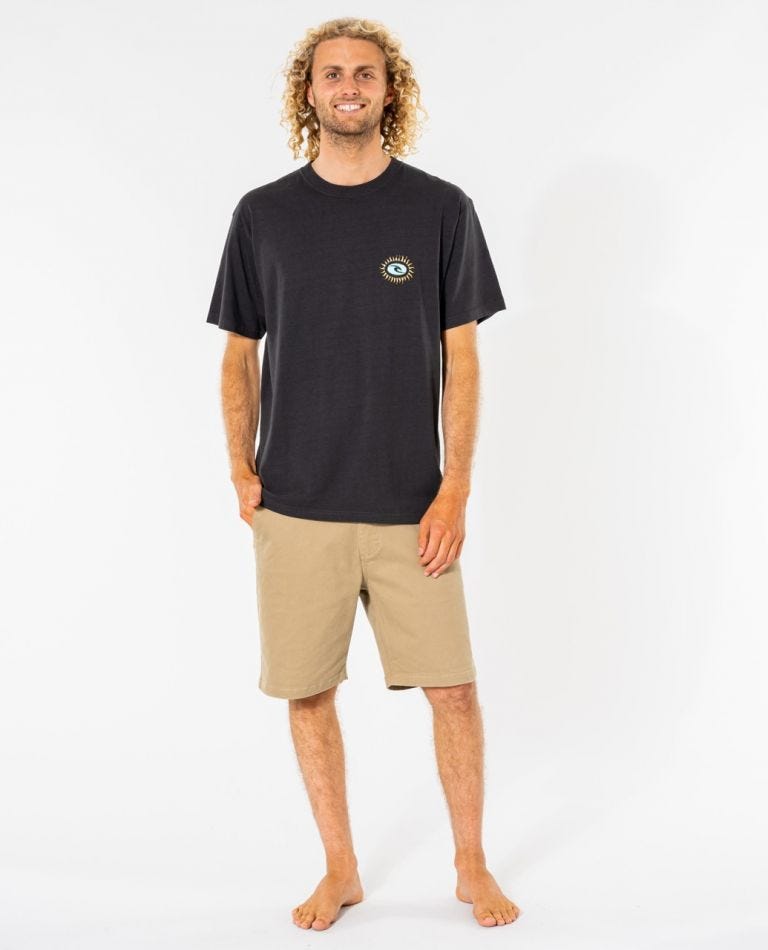 Rip Curl Rock Solid Sun Tee Washed black