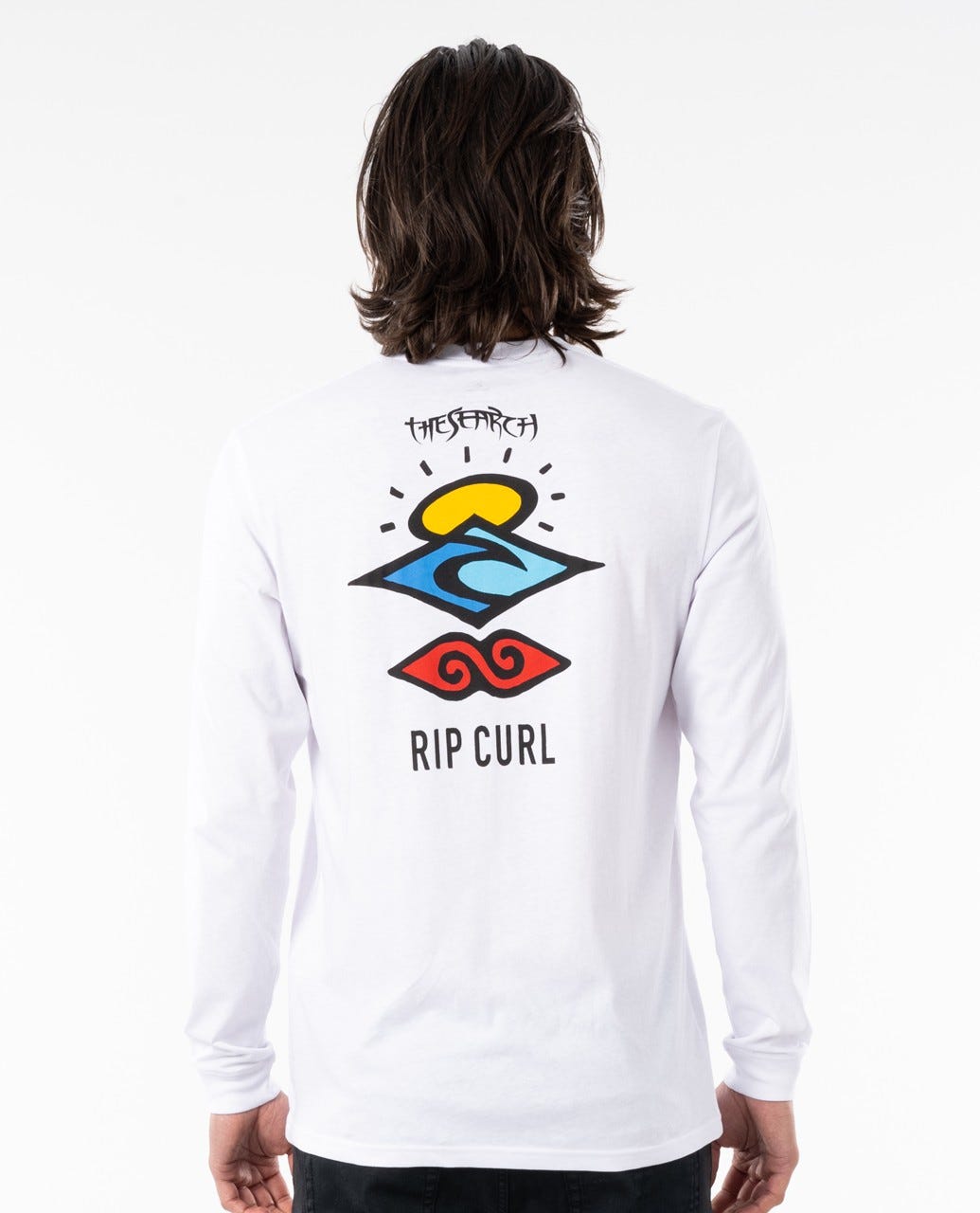 Rip Curl Search Essential Long Sleeve Tee WHITE
