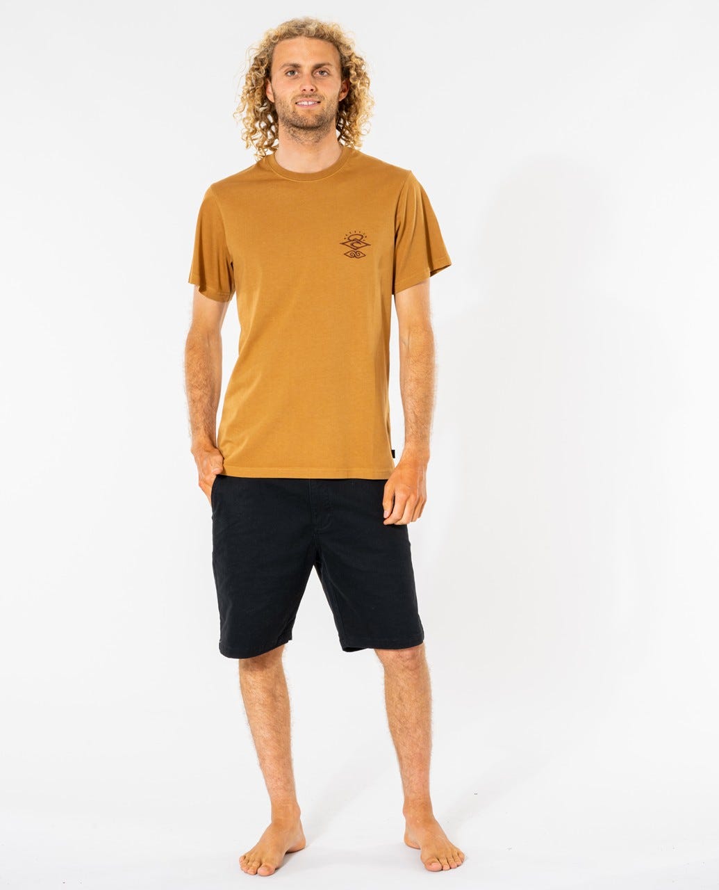Rip Curl Searchers Tee Gold
