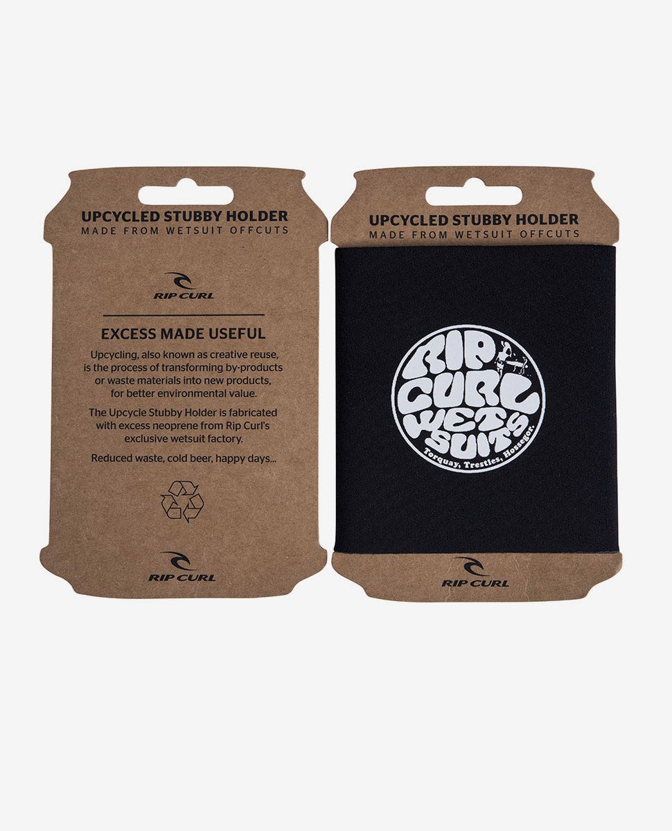 Rip Curl Upcycle Stubby Holder Black
