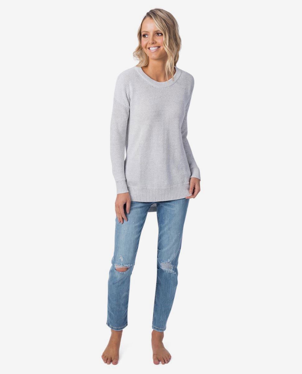 Rip Curl Wanderer Crew Light grey heather