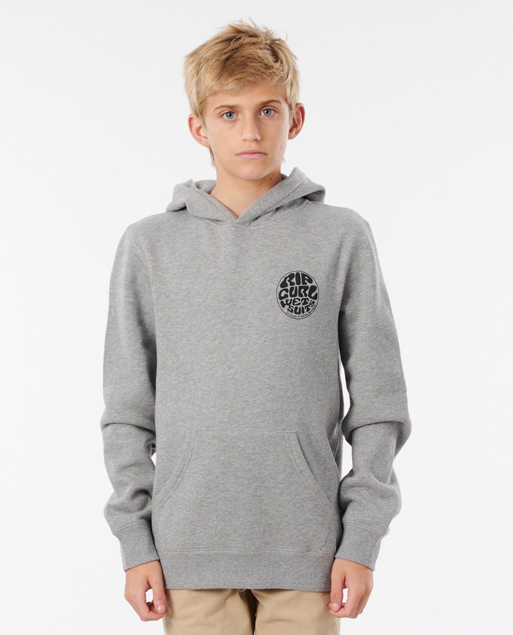 Rip Curl Wetty Mono Hood - Boys (8 - 16 years) Grey marle