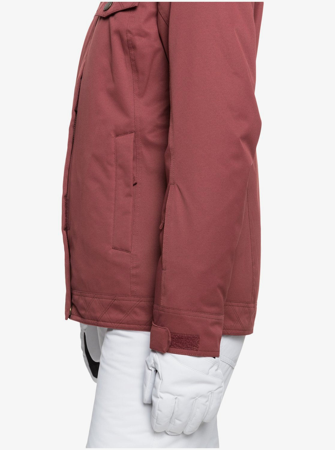 Roxy Womens Billie Snow Jacket Oxblood red