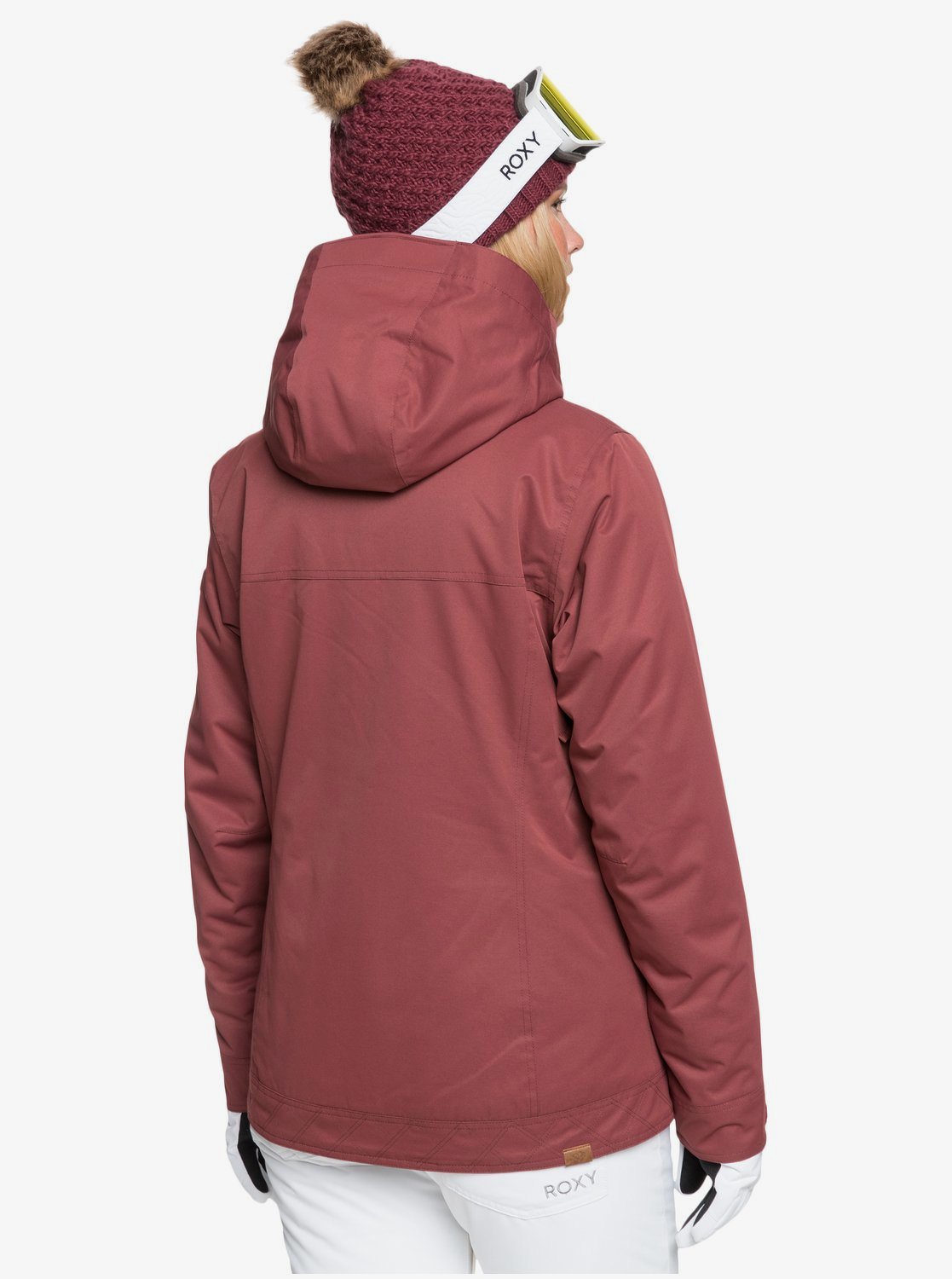 Roxy Womens Billie Snow Jacket Oxblood red