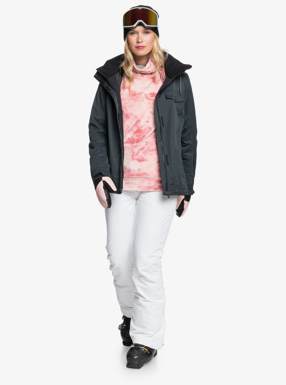 Roxy Womens Billie Snow Jacket True black