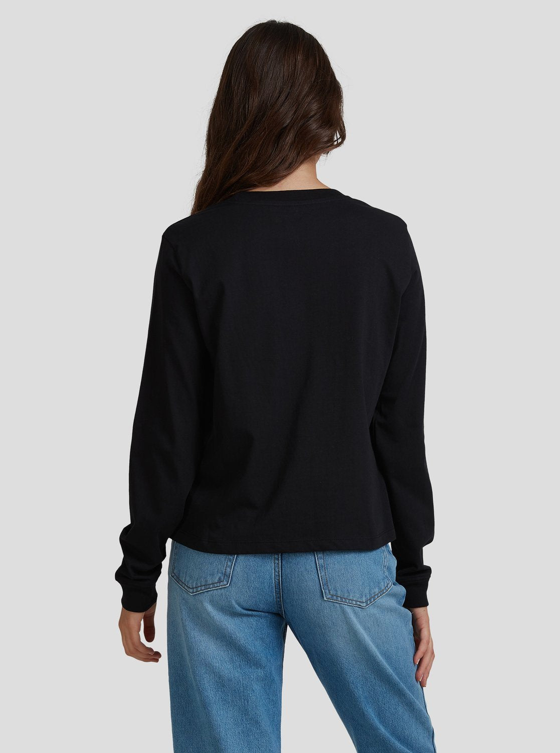 Roxy Womens Epic Afternoon Word Long Sleeve T-Shirt Anthracite