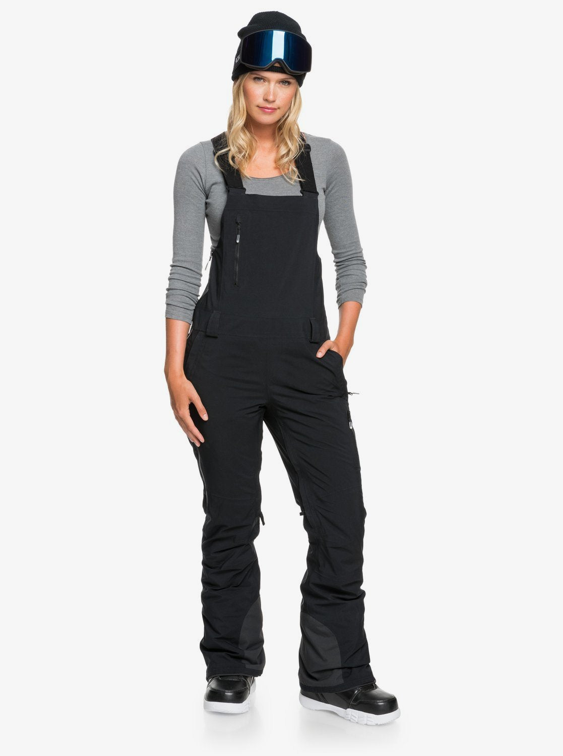 Roxy Womens GORE-TEX® Stretch Prism Snow Bib Pants True black