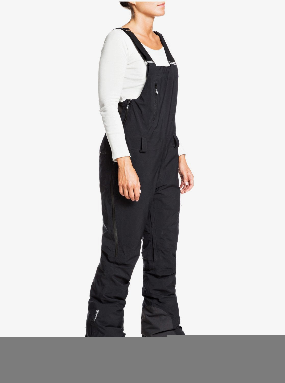 Roxy Womens GORE-TEX® Stretch Prism Snow Bib Pants True black