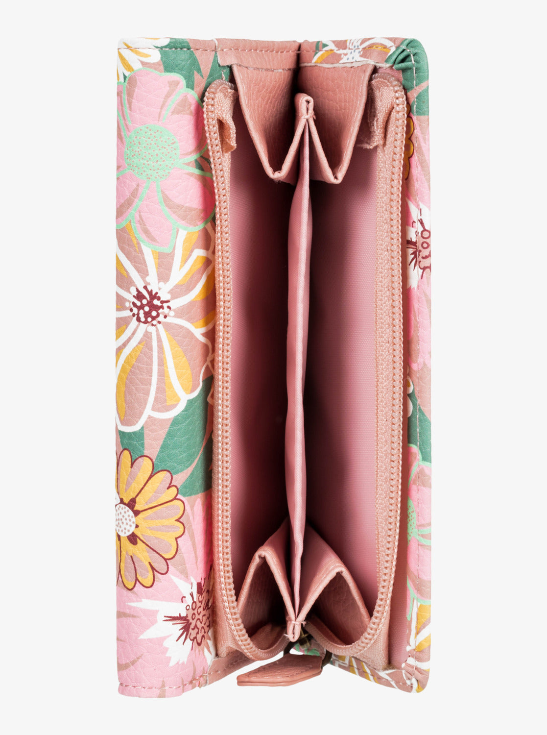 Roxy Womens Hazy Daze Tri-Fold Wallet TOASTED NUT BLOOM BOOGIE S