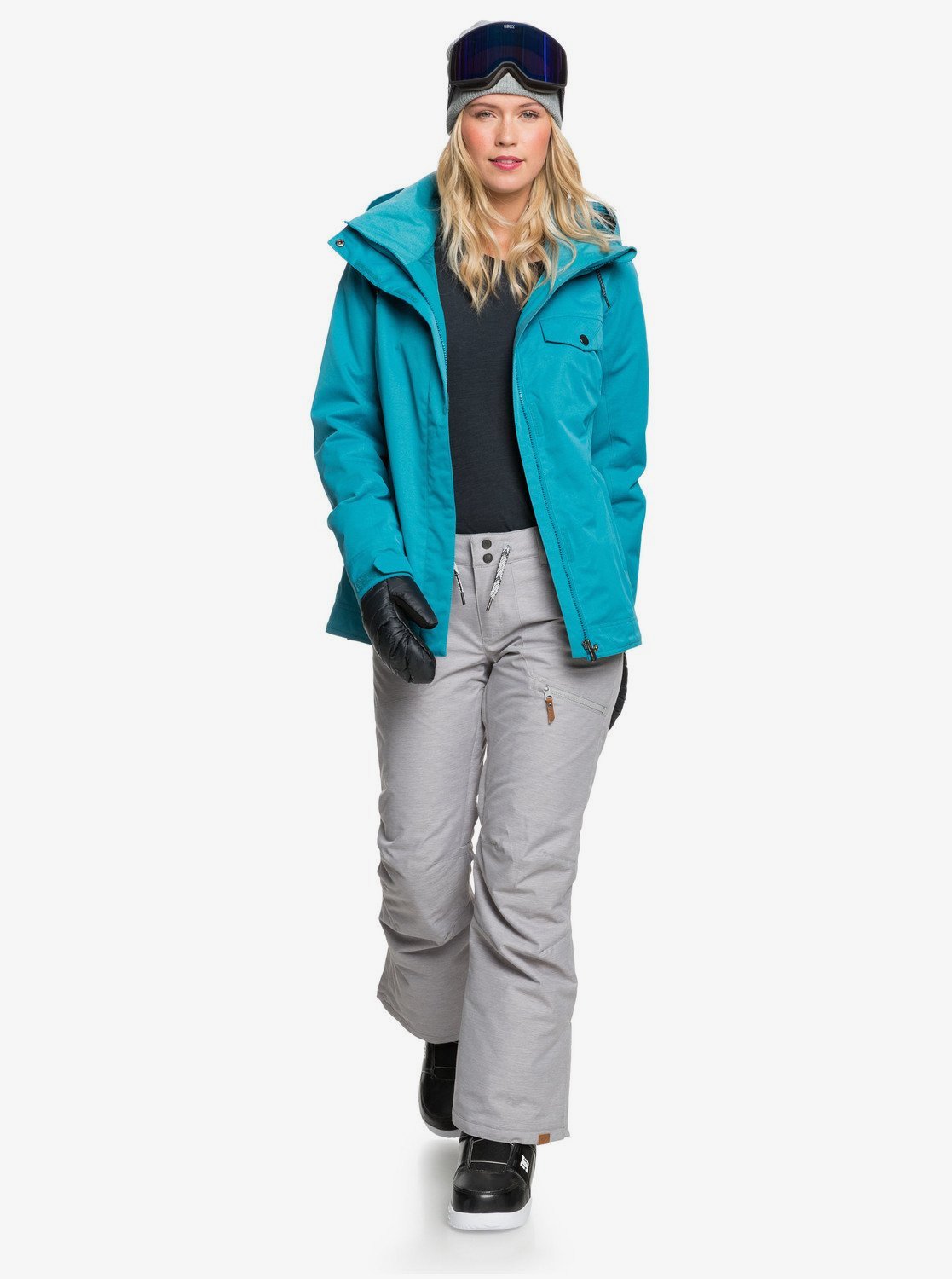 Roxy Womens Nadia Snow Pants Heather grey