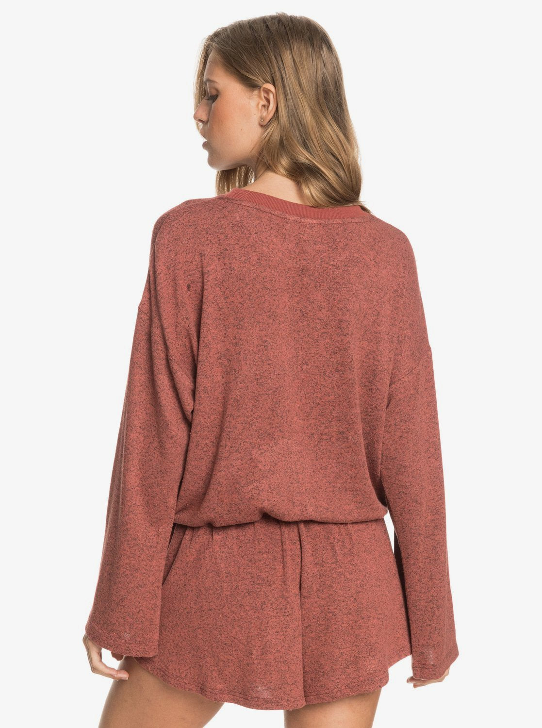 Roxy Womens Super Chill Cosy Long Sleeve Top Marsala
