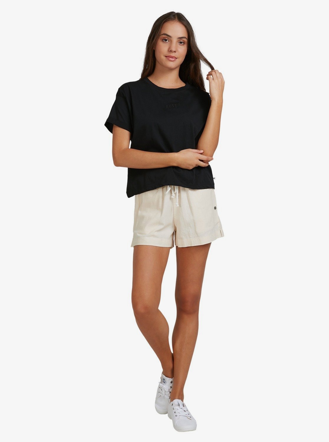 Roxy Womens Surfing In Sunshine T-Shirt Anthracite