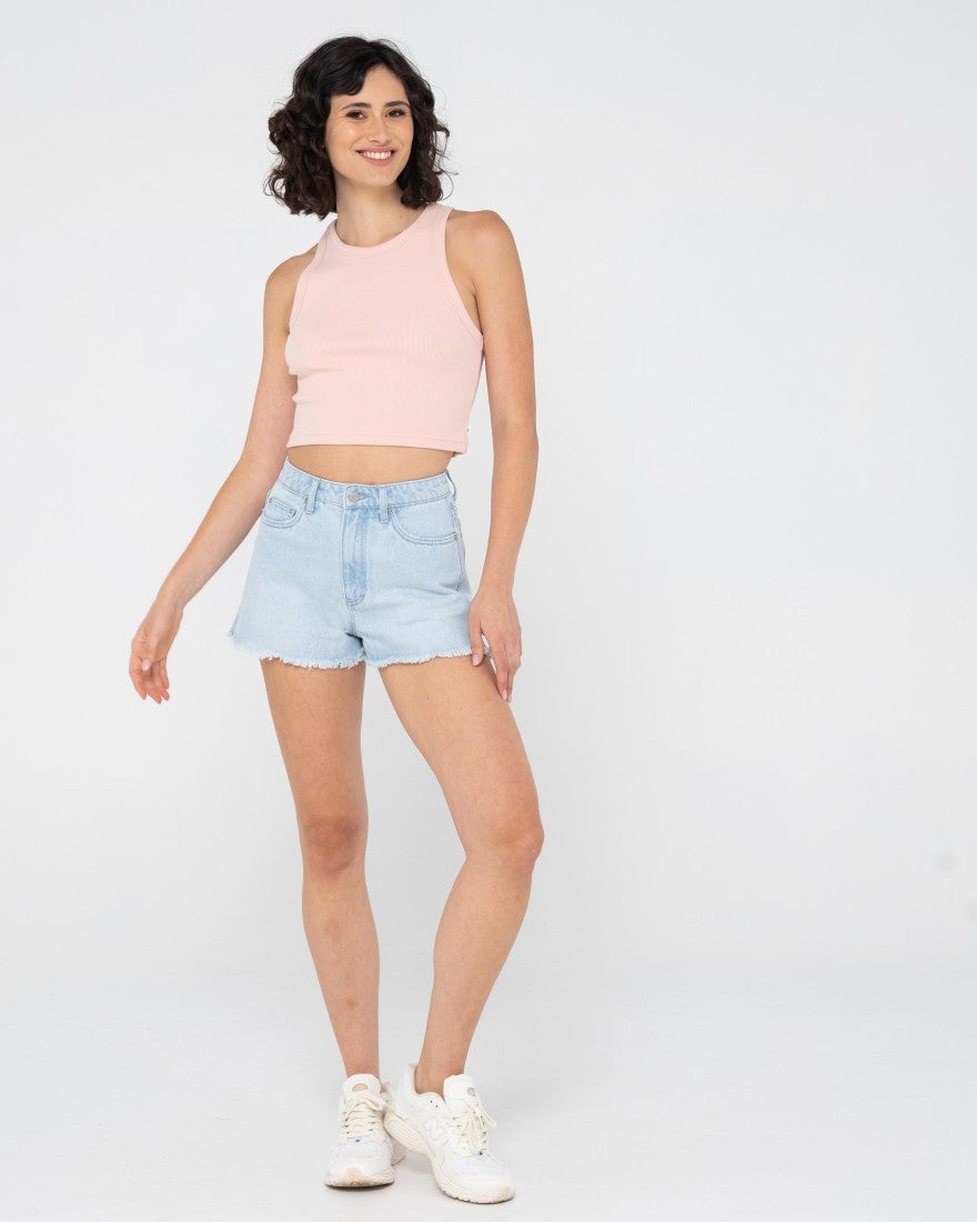 Rusty Blanks Racer Tank PASTEL PINK