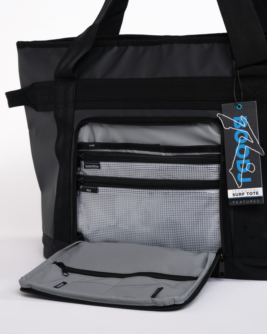 Rusty Boodj Technical Surf Tote Bag BLACK