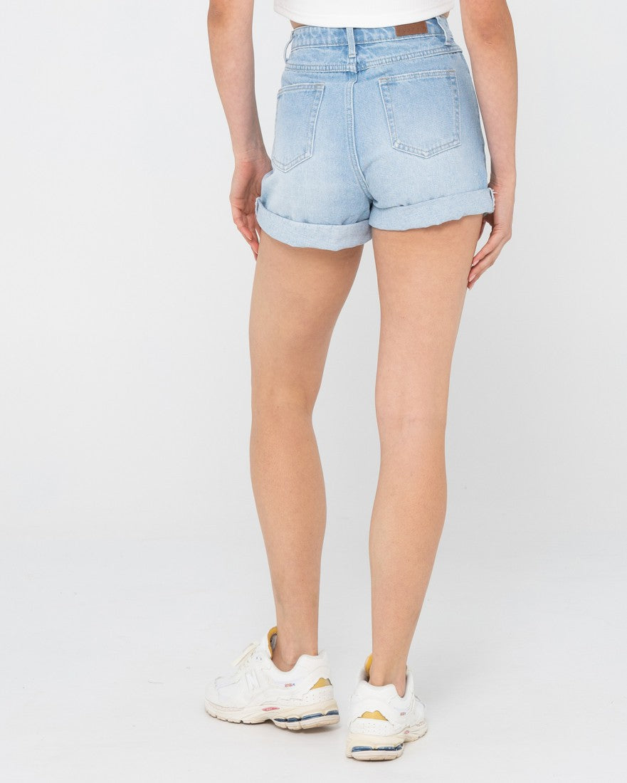 Rusty Cyprus High Denim Short ASPEN BLUE