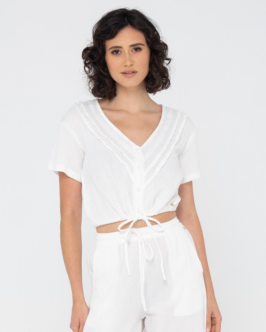 Rusty Esperance Beach Top WHITE