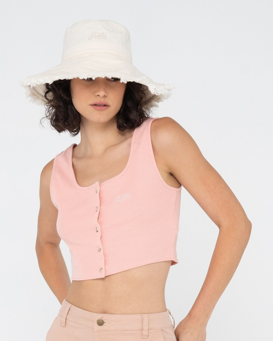 Rusty Gleam Organic Bucket Hat NATURAL