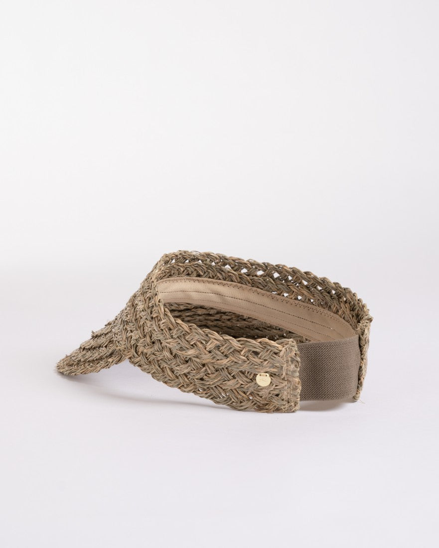 Rusty Kaia Straw Visor NATURAL 1