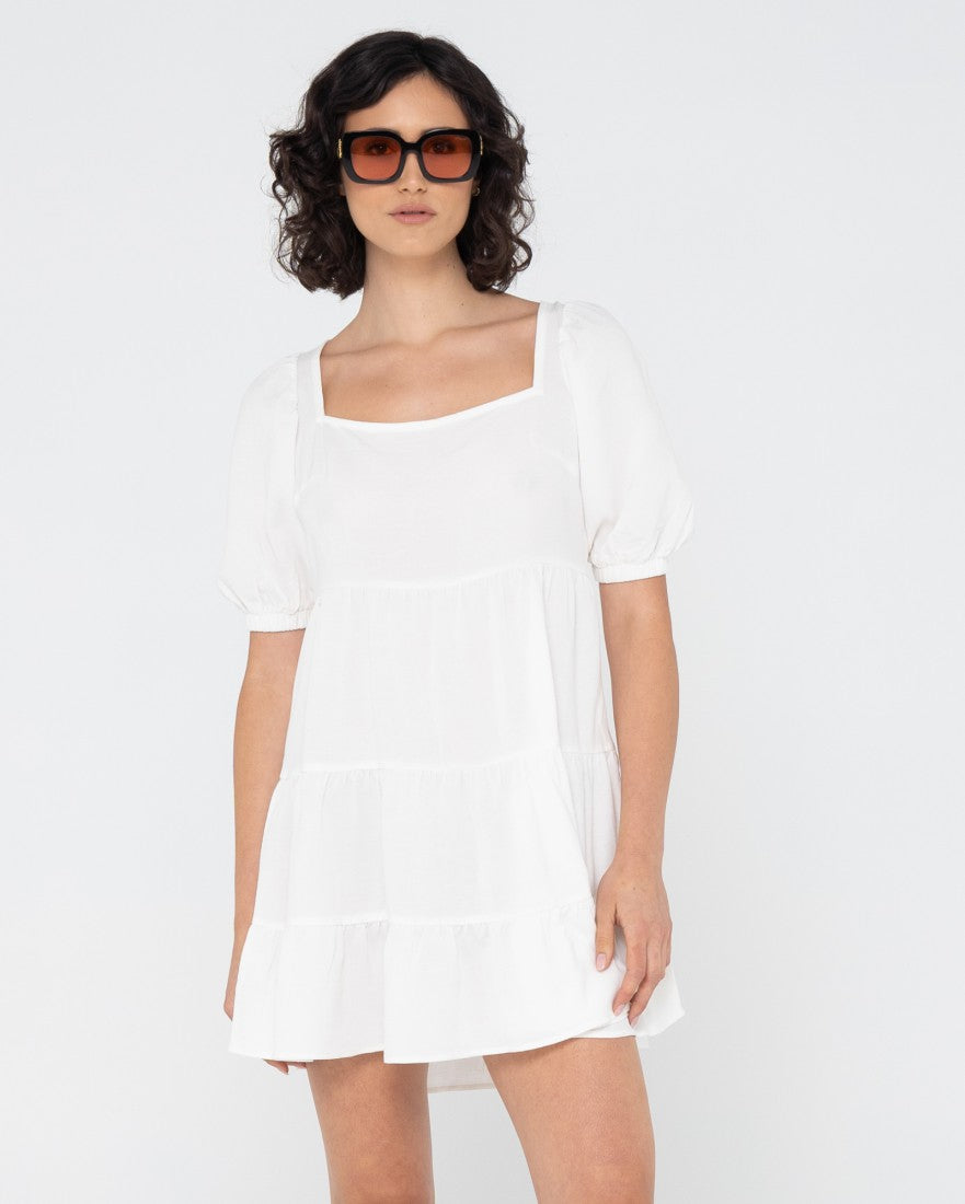 Rusty Paradiso Mini Dress WHITE