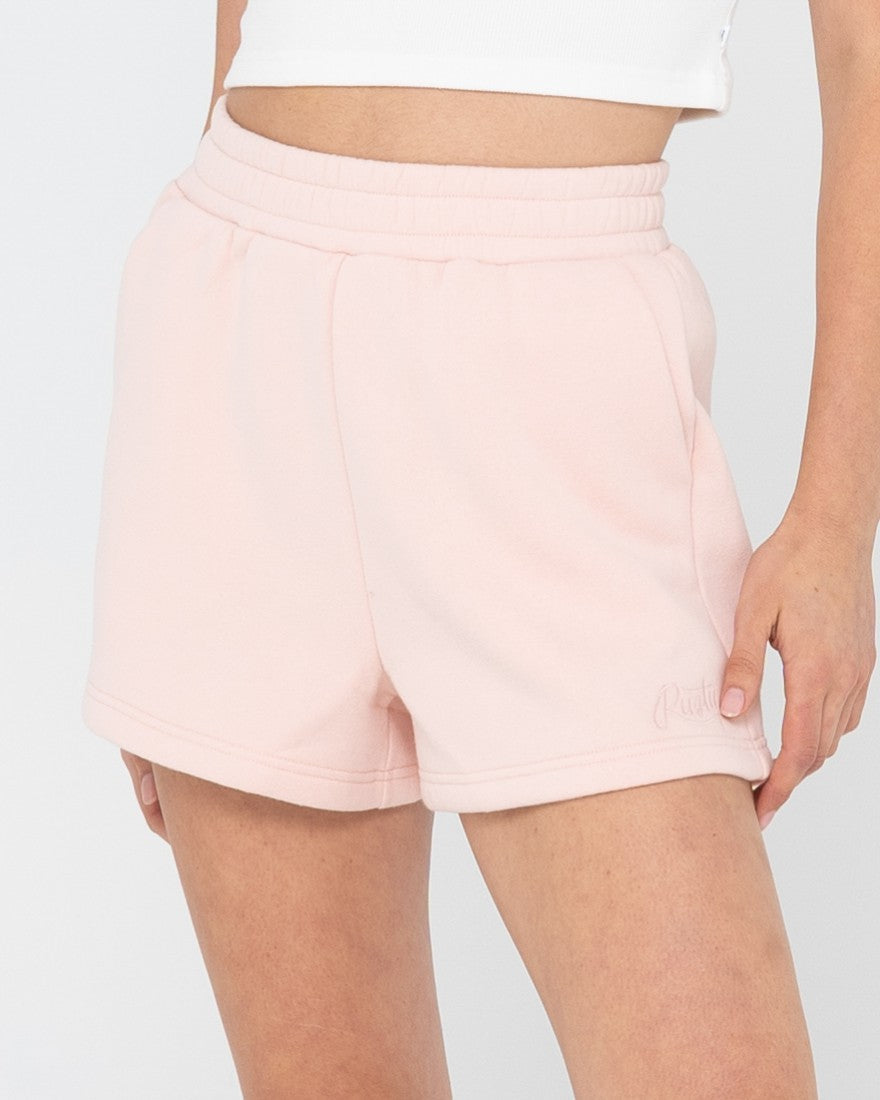 Rusty Rusty Script Fleece Short PASTEL PINK