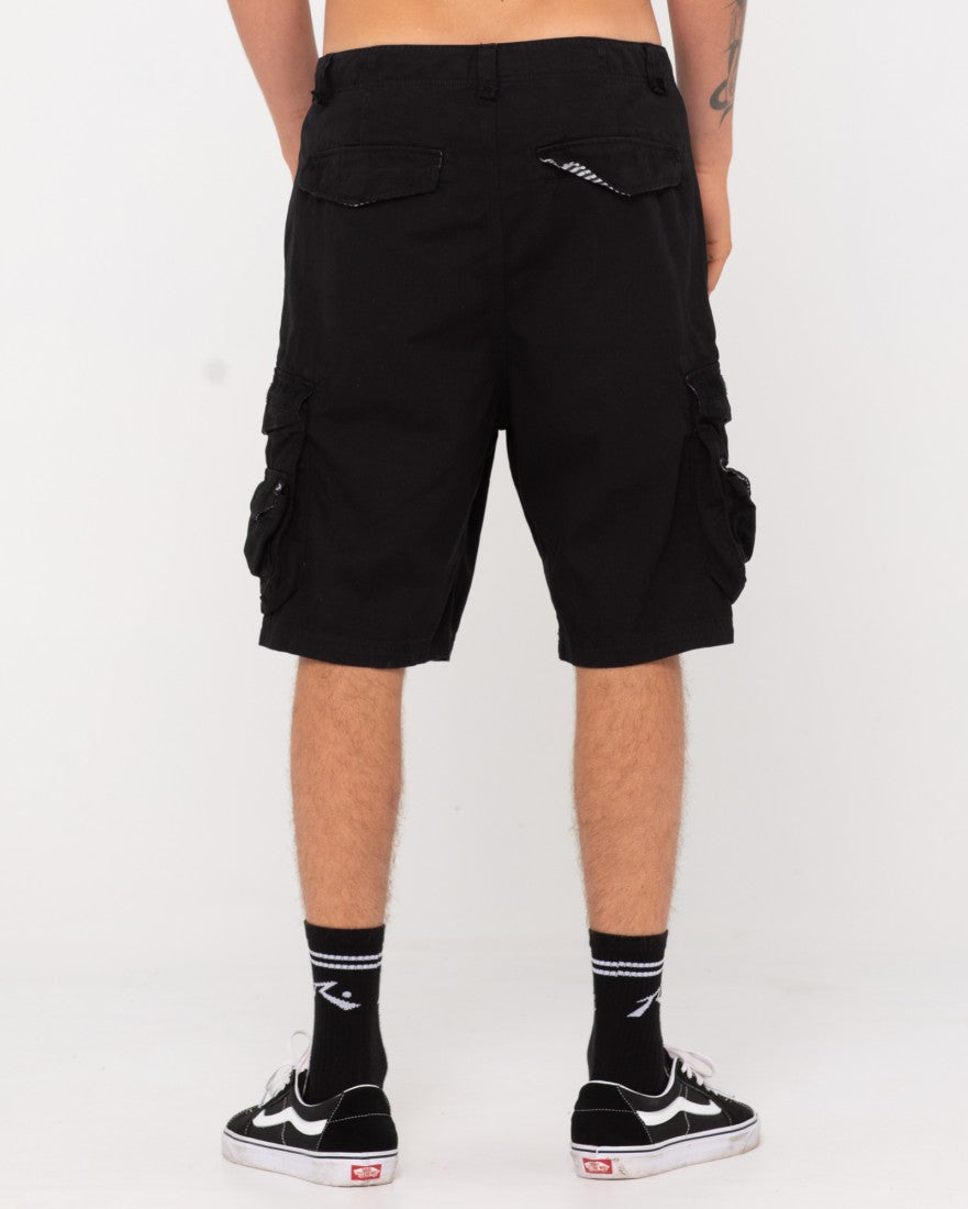 Rusty Sheetya Cargo Short BLACK