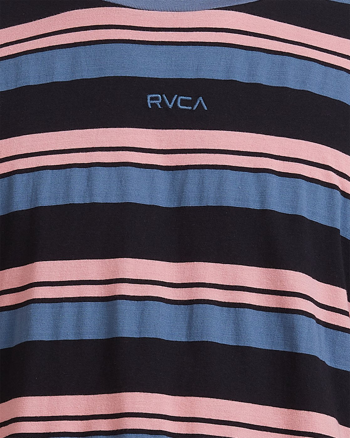 RVCA CURTIS STRIPE II SHORT SLEEVE TEE Pirate black
