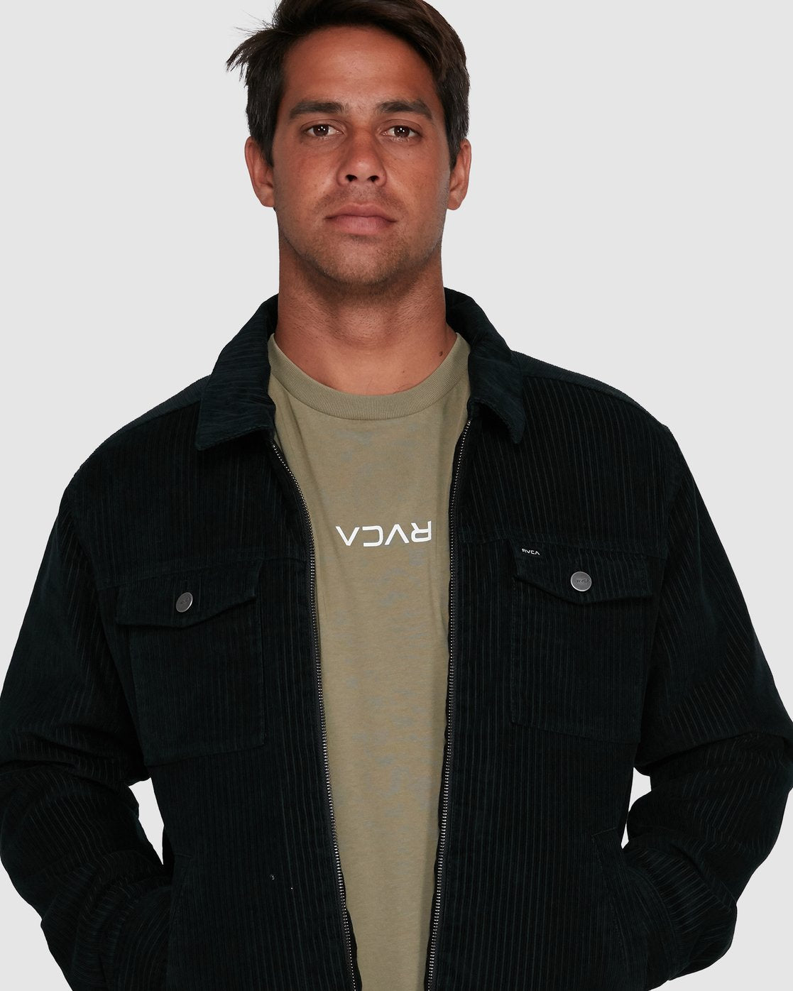 RVCA EASY TRUCKER II JACKET Black