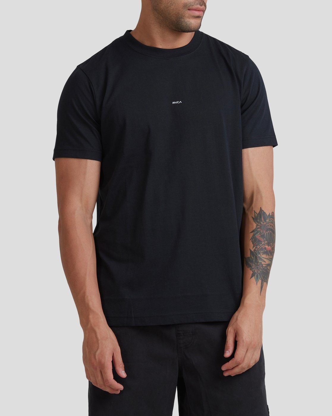 RVCA ECLIPSE SHORT SLEEVE TEE BLACK