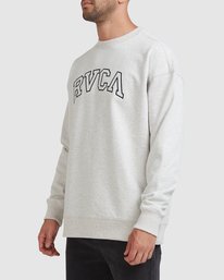 Rvca Hastings Emb Crew Snow marle