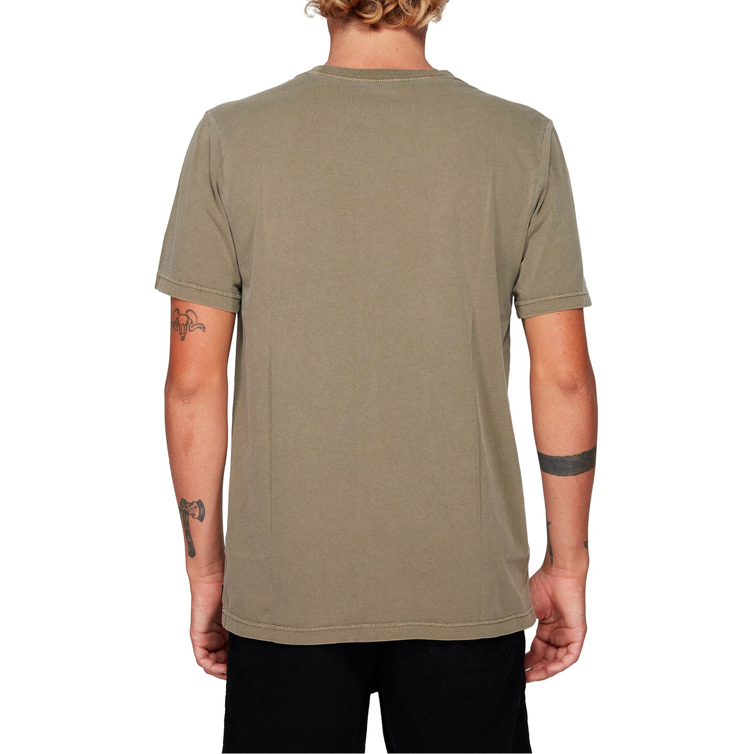 RVCA Keyliner Pocket Short Sleeve Tee Cadet Green