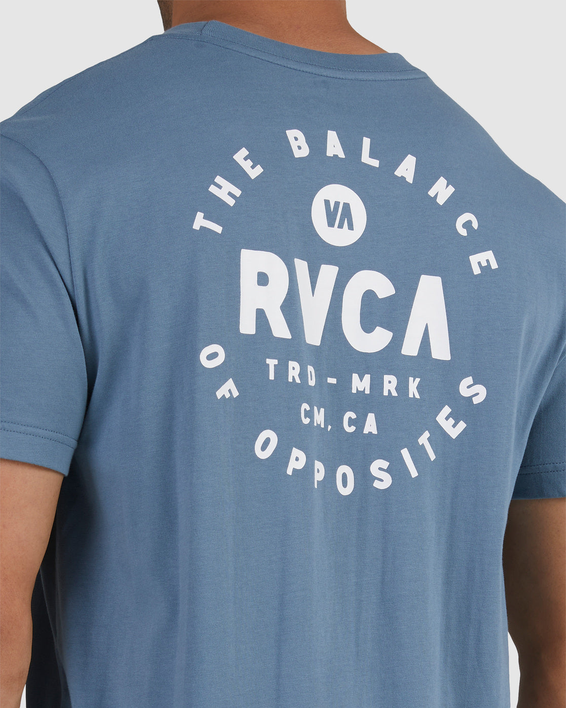 RVCA REACH SS TEE BLUE DUST