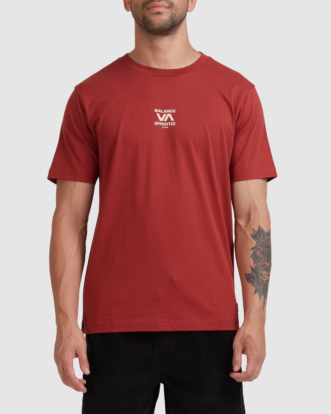 RVCA Rvca Trainer Short Sleeve Tee Rosewood