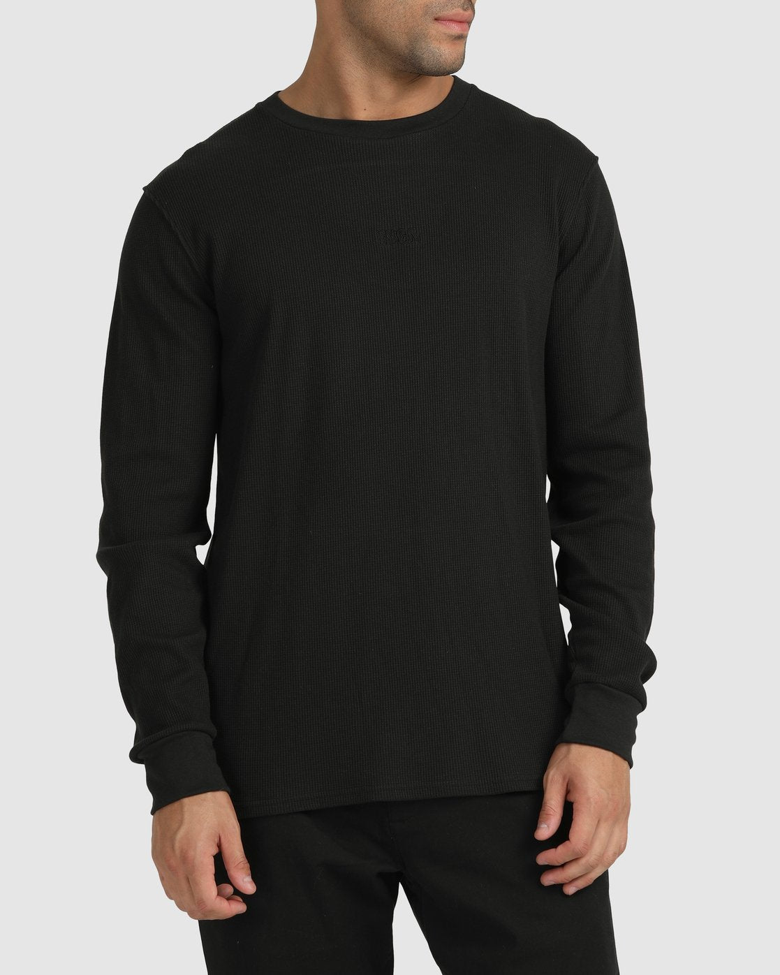 RVCA Rvca Warp Waffle Long Sleeve BLACK