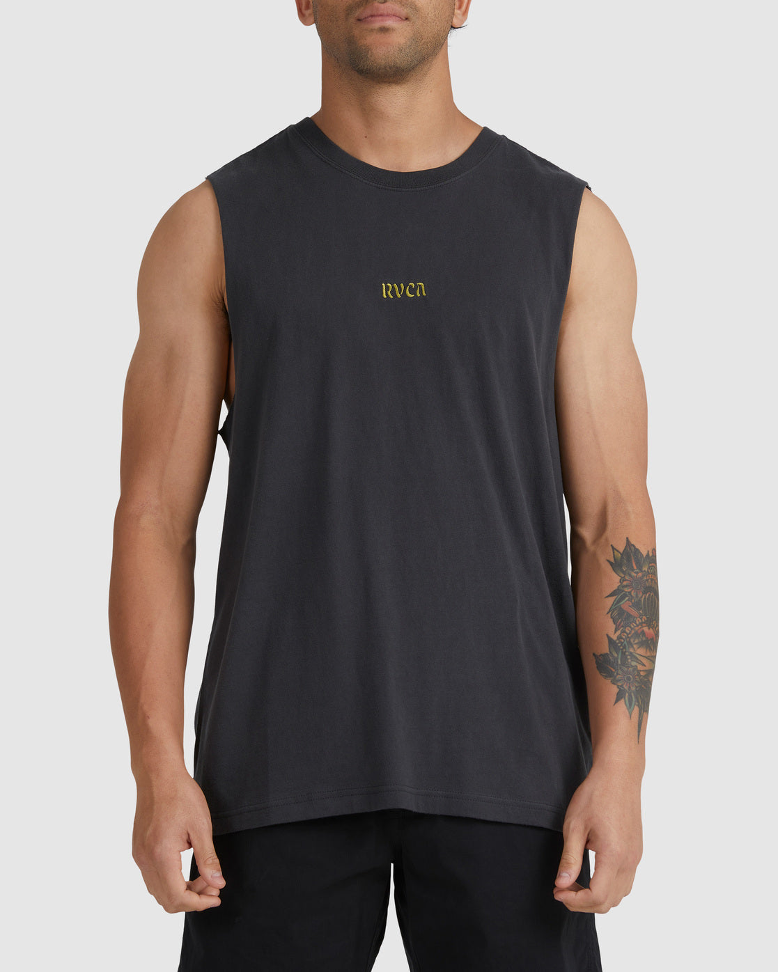 RVCA STRANGE BREW MUSCLE PIRATE BLACK