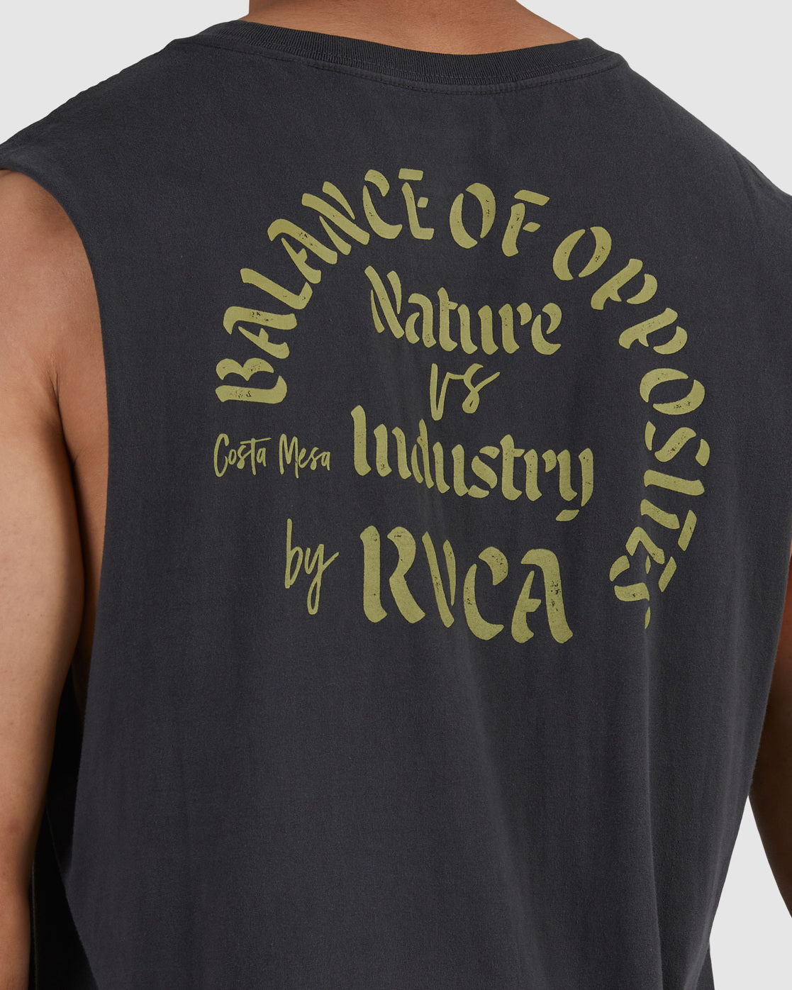 RVCA STRANGE BREW MUSCLE PIRATE BLACK