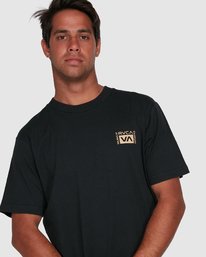Rvca Vert Liner Short Sleeve Tee Black