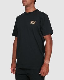 Rvca Vert Liner Short Sleeve Tee Black