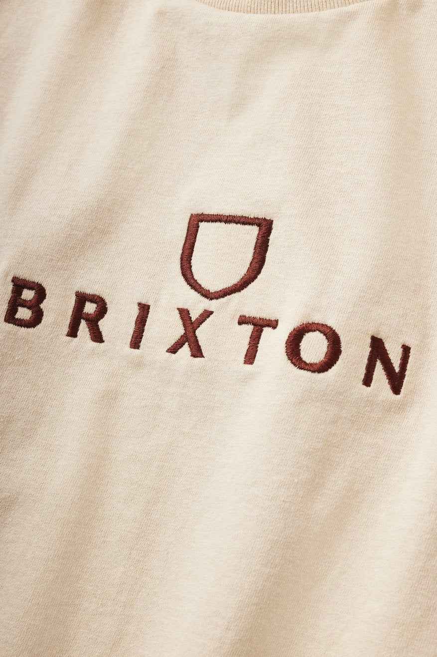 Brixton Alpha Thread S/S Standard Tee Cream