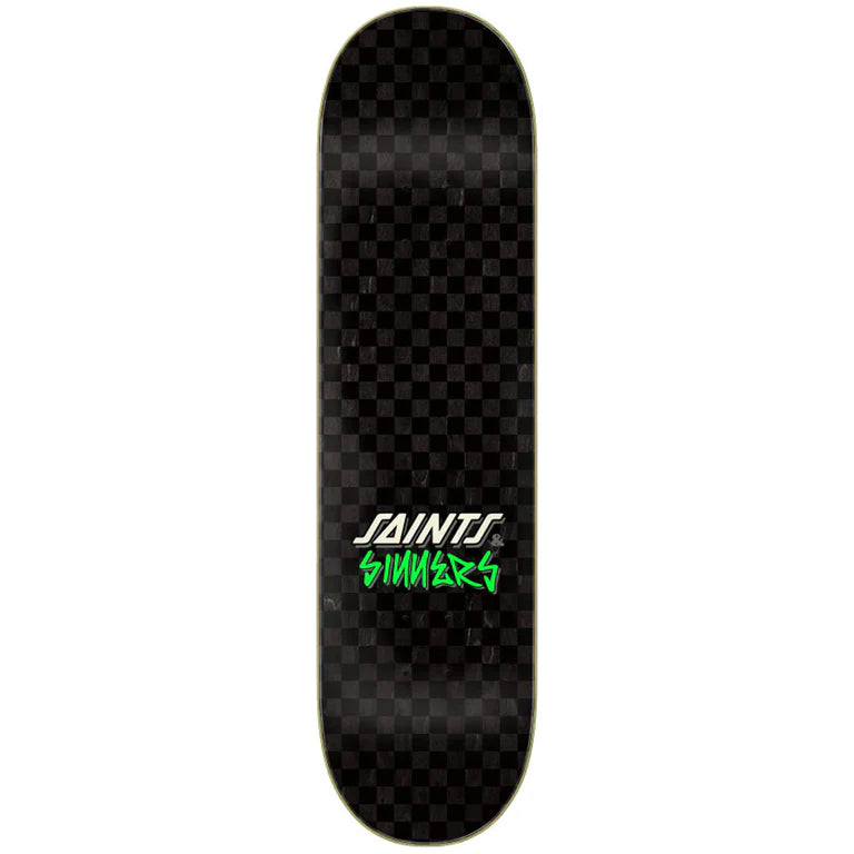 SANTA CRUZ DAVID GRAVETTE HIPPIE SKULL GUEST 8.3 SKATEBOARD DECK