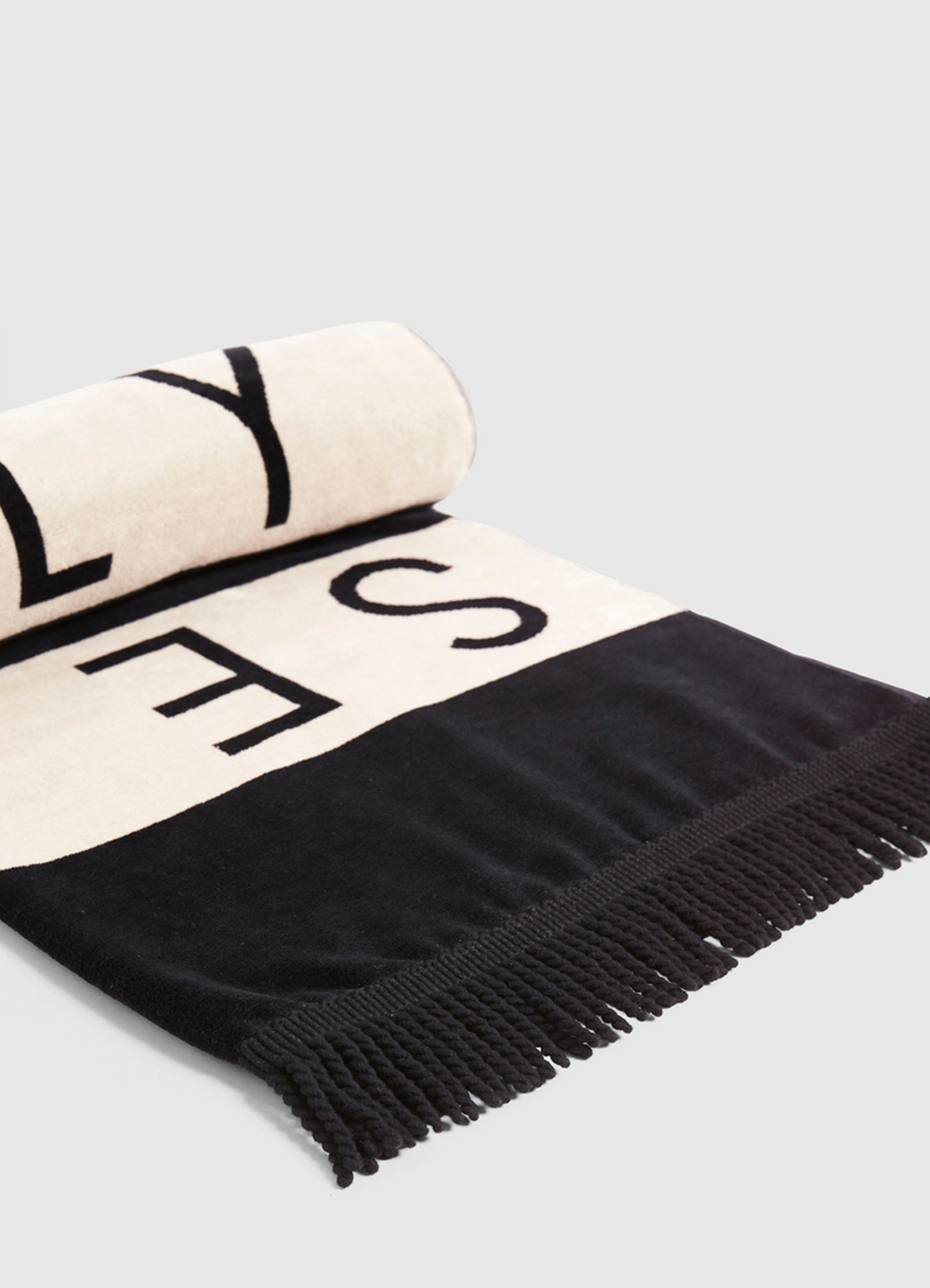 Seafolly Folly Stripe Towel Black